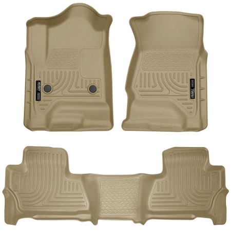 Husky Liners 15-C SUBURBAN/YUKON XL WEATHERBEATER SERIES FRONT & 2ND SEAT FLOOR LIN 99213